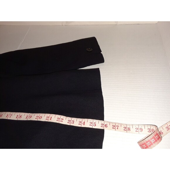 Jones New York Women's Blazer Size 6 Wool Blend Lined Double Breasted Black - Picture 6 of 8